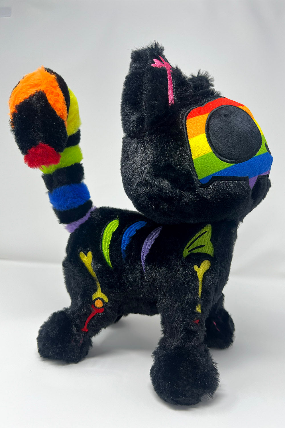 Rainbow Skelekitty Plush Toy