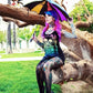 Batwing Pagoda Umbrella [Goth Rainbow] -  - Umbrellas