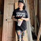 Red & White Crime Junkie Unisex Horror Movie Tee