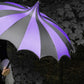 Batwing Pagoda Umbrella [BLACK/DARK PURPLE] -  - Umbrellas