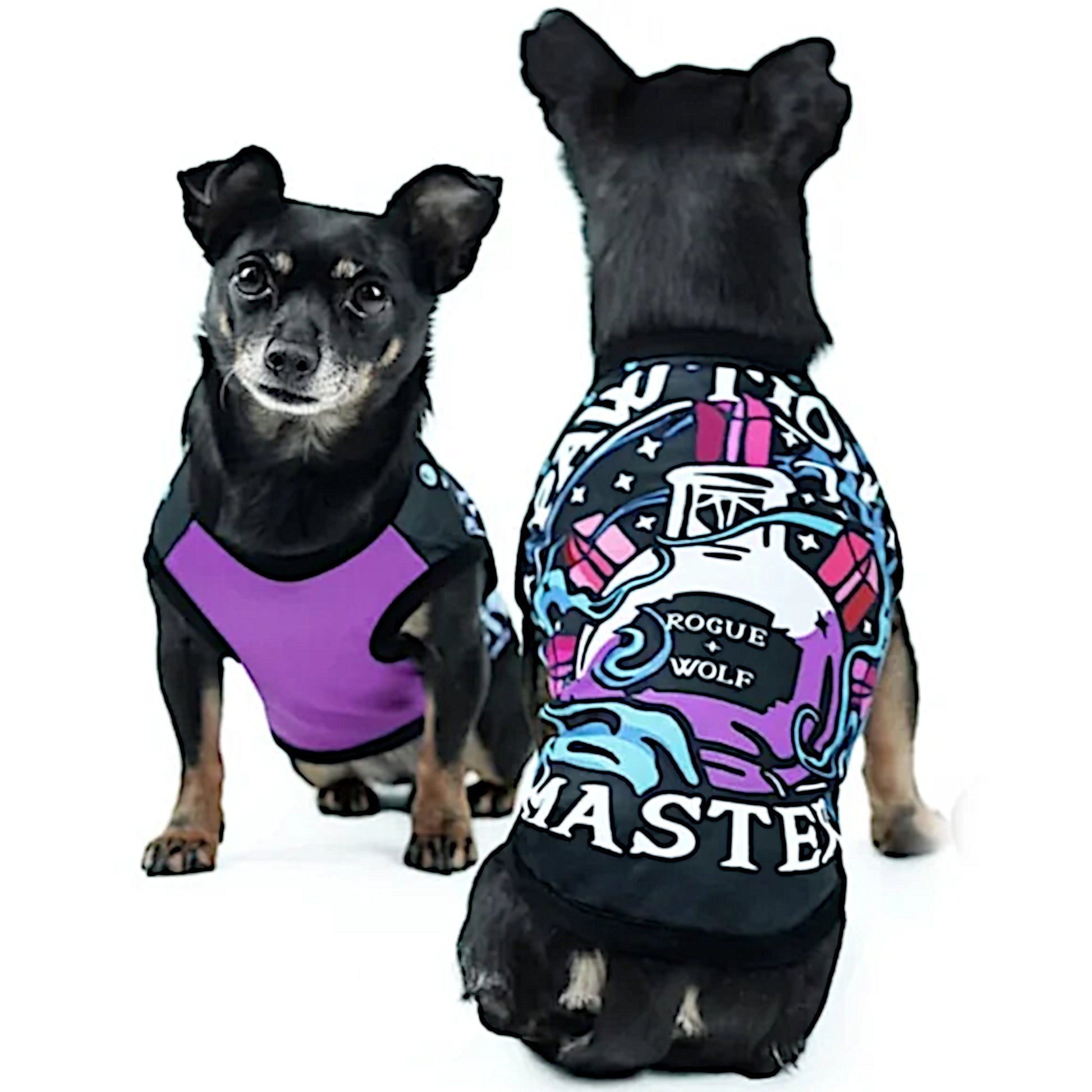 Pawfection Pet Vest | Pawtion Master Soft Comfy Magical Purple Black Pet Vest - Rogue + Wolf - Pet Vests