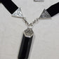 Killstar Wiccan Crystal Pendant Velvet Choker Pentagram Triquetra Necklace