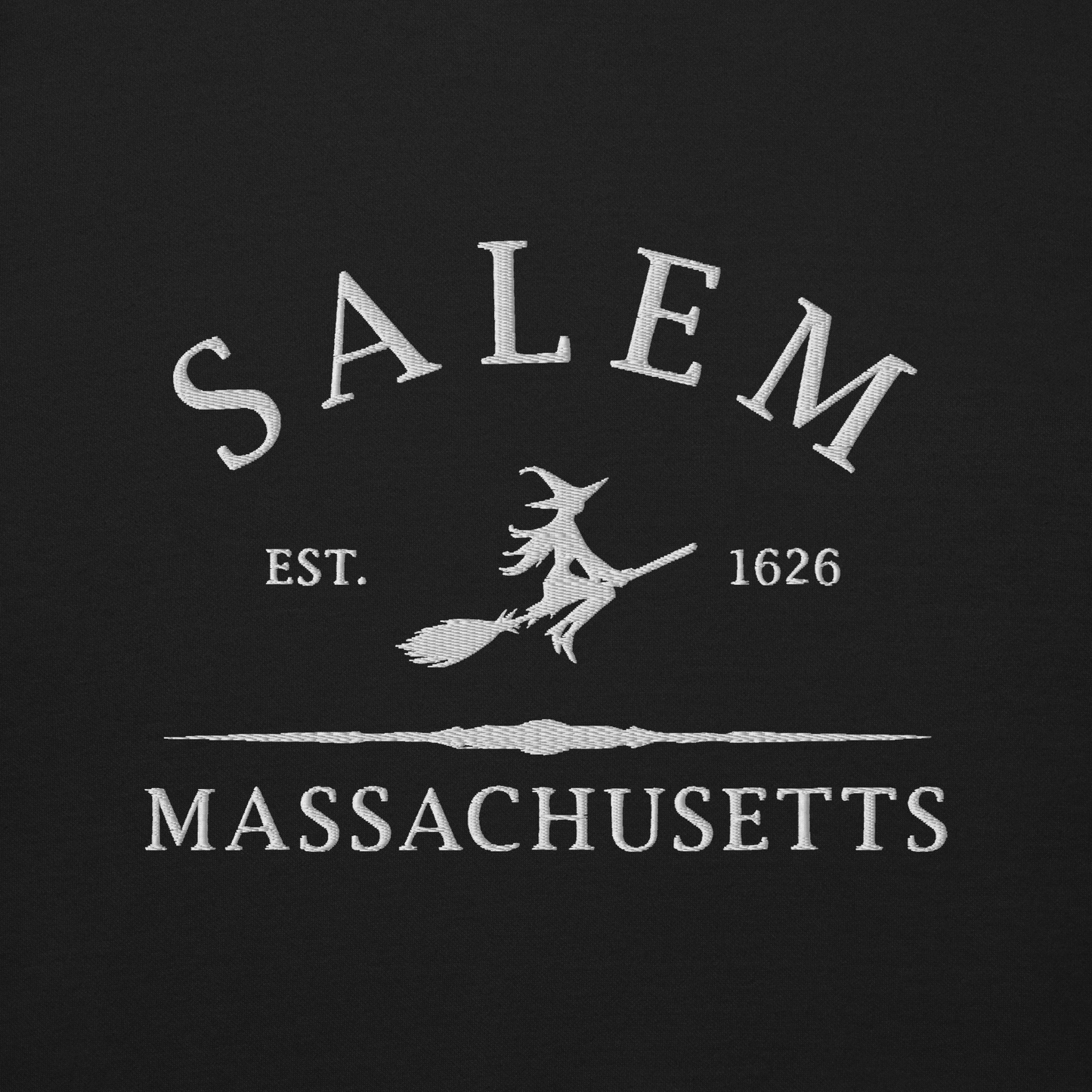 Salem Massachusetts Embroidered Sweatshirt