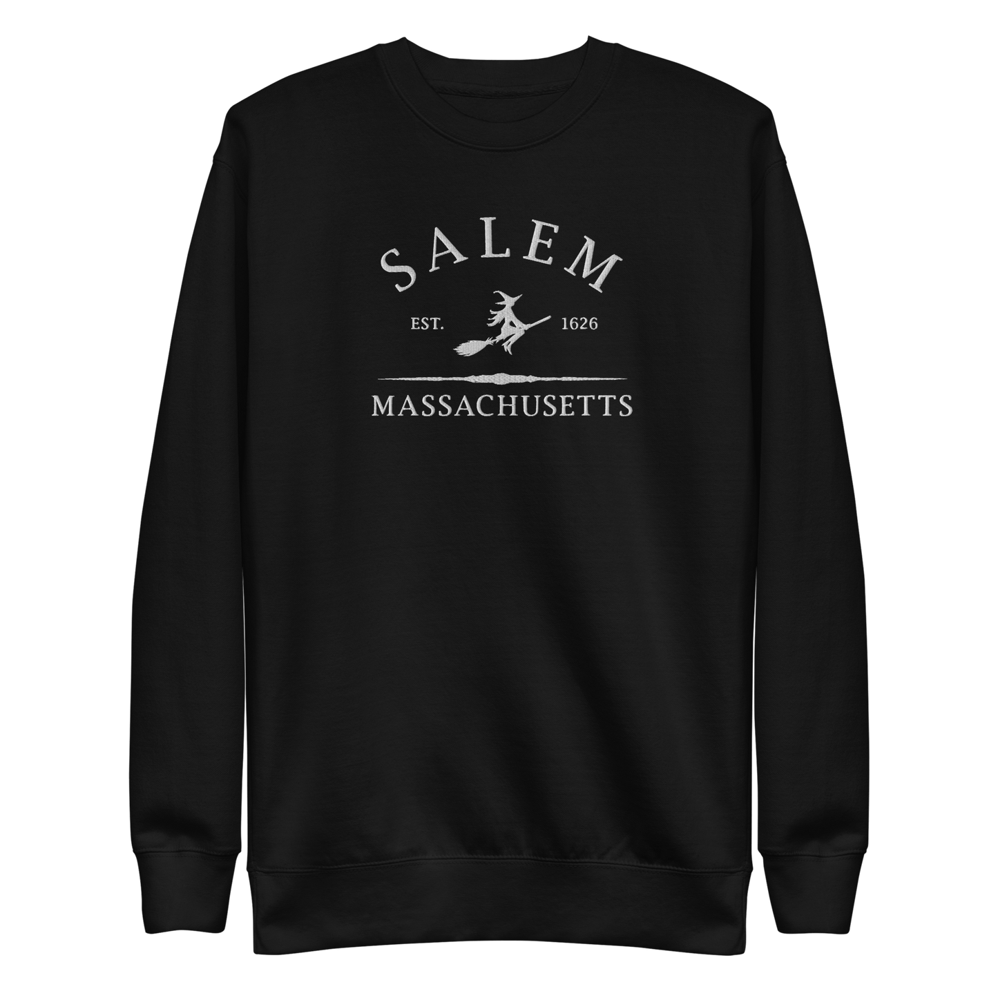 Salem Massachusetts Embroidered Sweatshirt