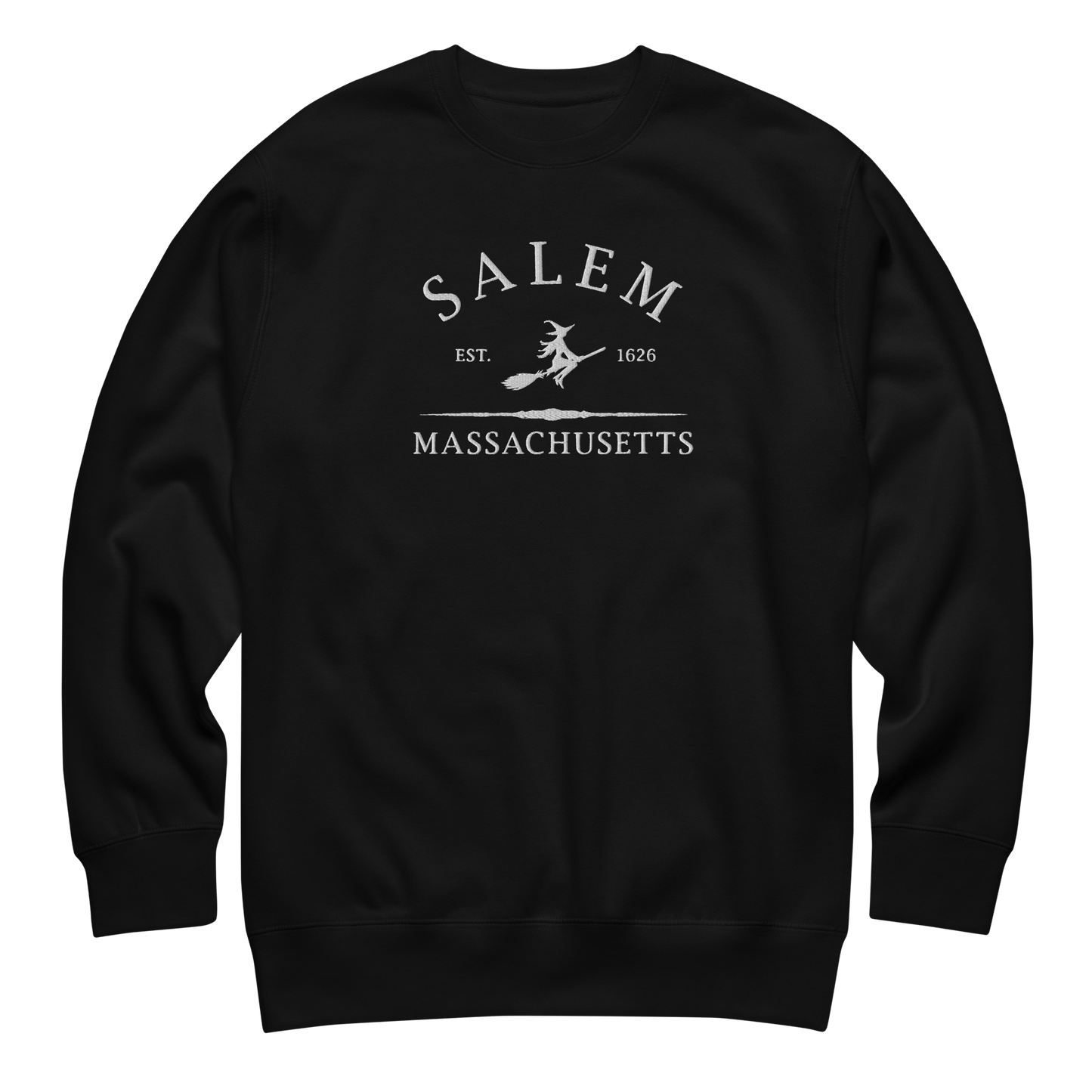 Salem Massachusetts Embroidered Sweatshirt