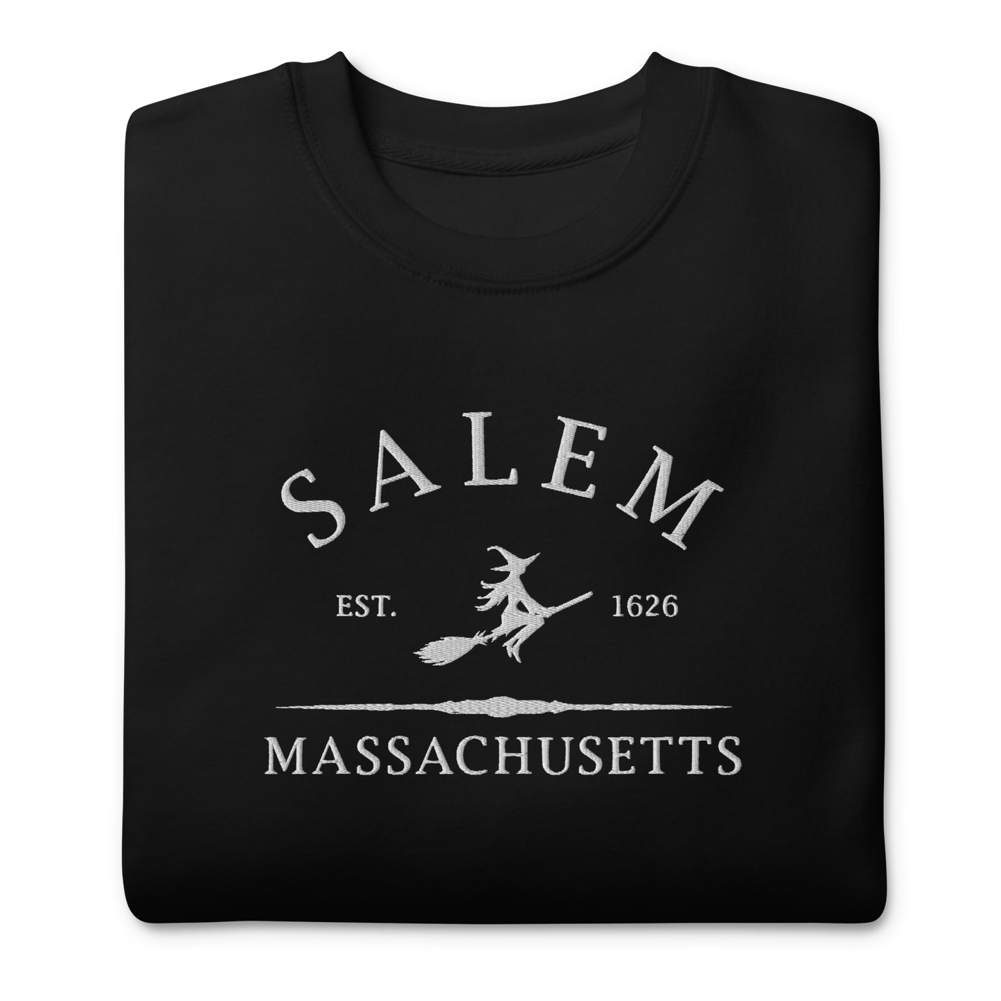 Salem Massachusetts Embroidered Sweatshirt