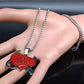 S*xy Devil Pendant | Red Heart Stainless Steel Necklace - A Gothic Universe - Necklaces