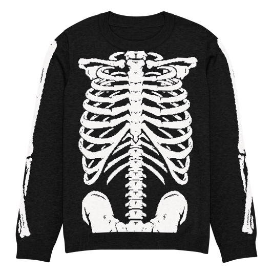 Skeleton Squad Knit Crew Neck Sweater