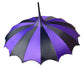 Batwing Pagoda Umbrella [BLACK/DARK PURPLE] -  - Umbrellas