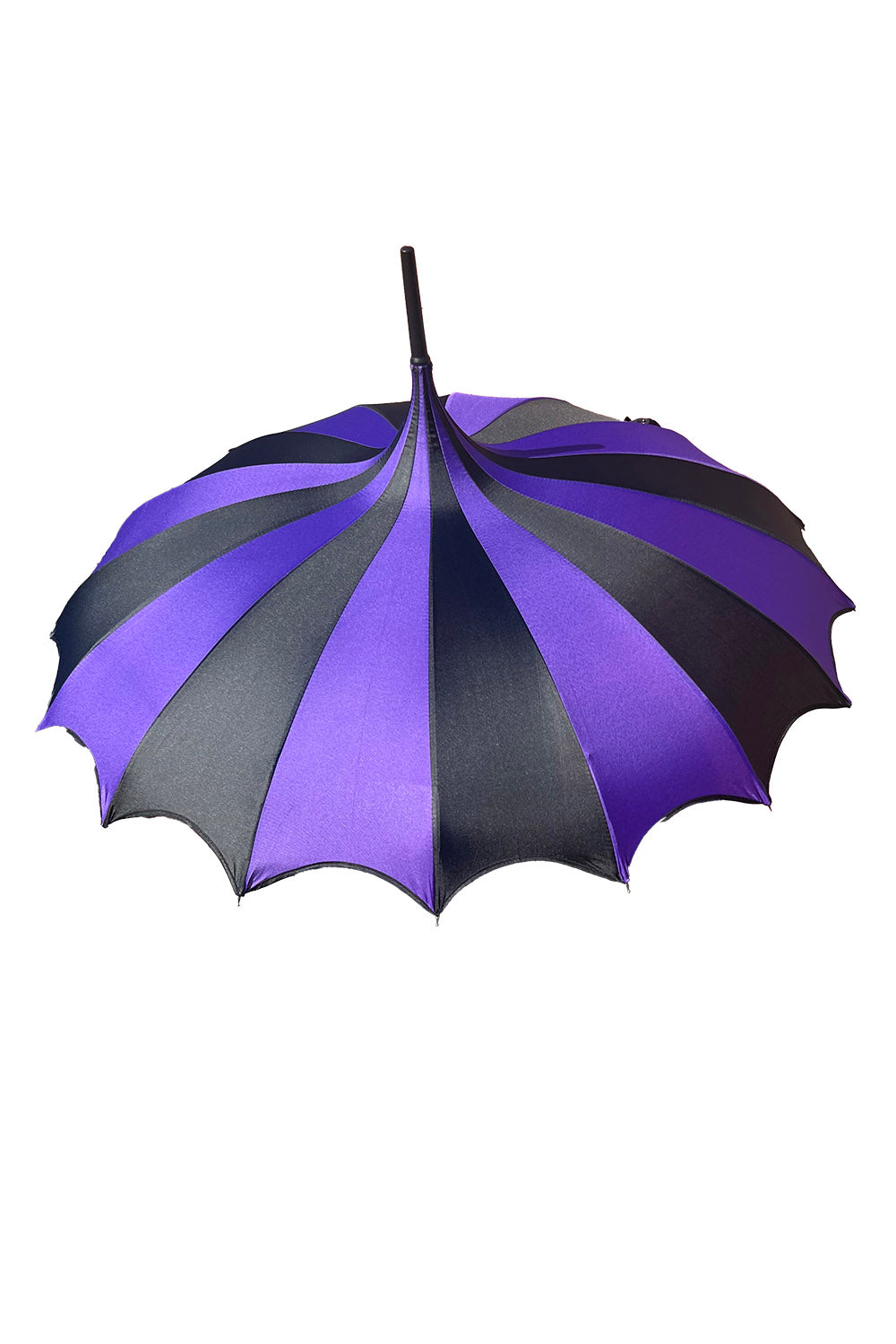 Batwing Pagoda Umbrella [BLACK/DARK PURPLE]