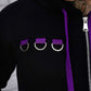 Split Mage Hoodie [Black/Purple] -  - Hoodies
