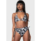 Killstar Harlette’s Revenge Skull Floral Pentagram Bikini Set