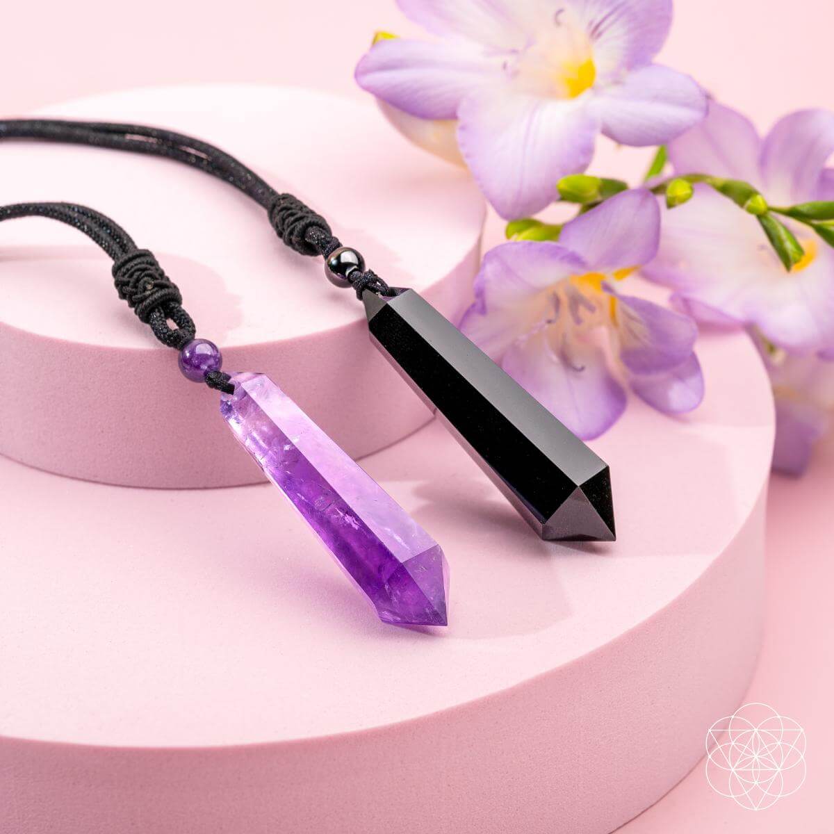 The Amethyst Talisman of Daily Stress Relief -  - Necklace