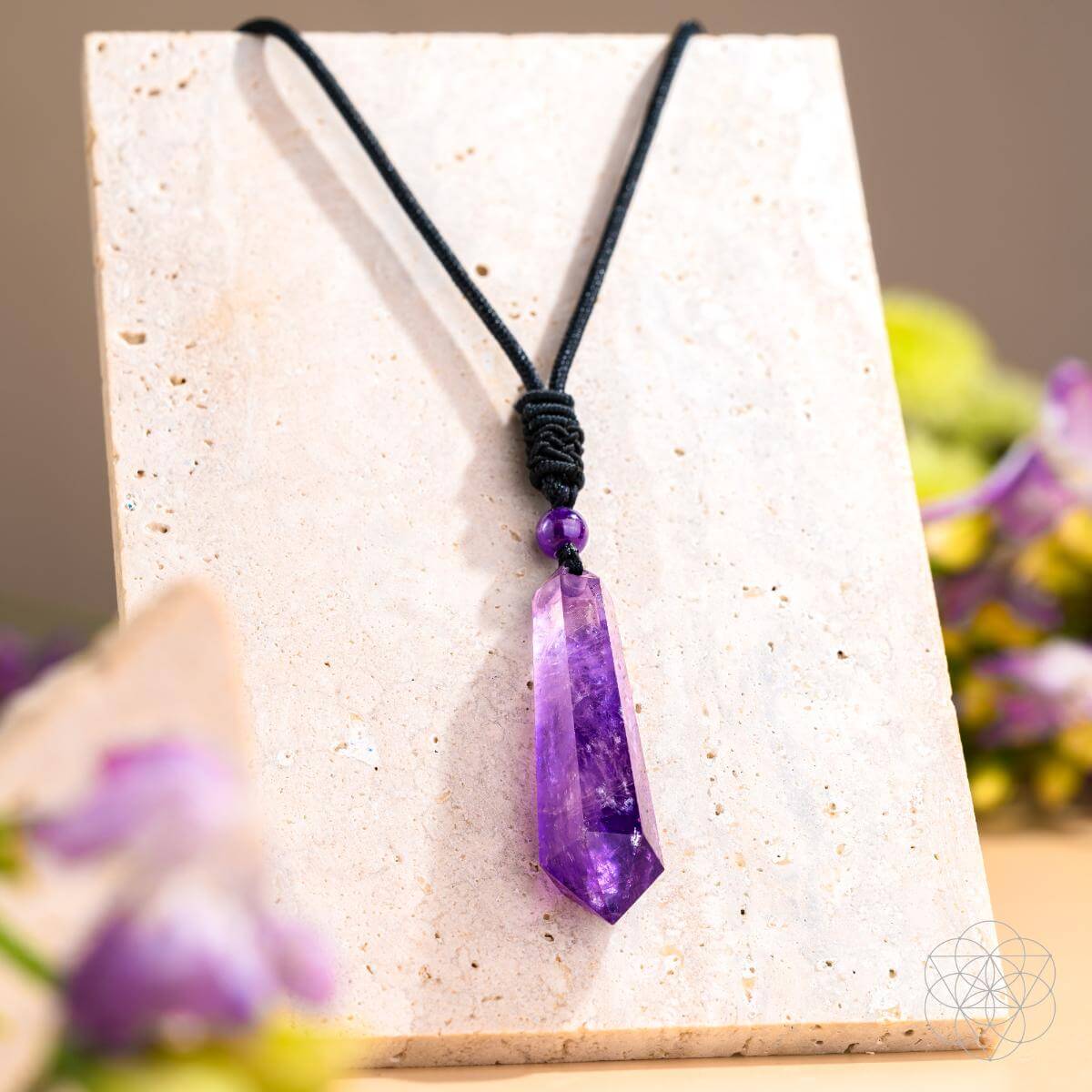 The Amethyst Talisman of Daily Stress Relief -  - Necklace