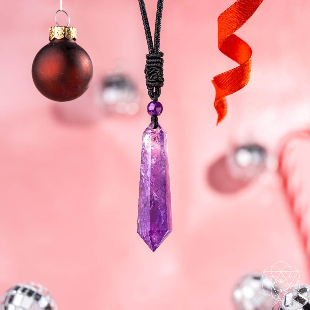 The Amethyst Talisman of Daily Stress Relief -  - Necklace