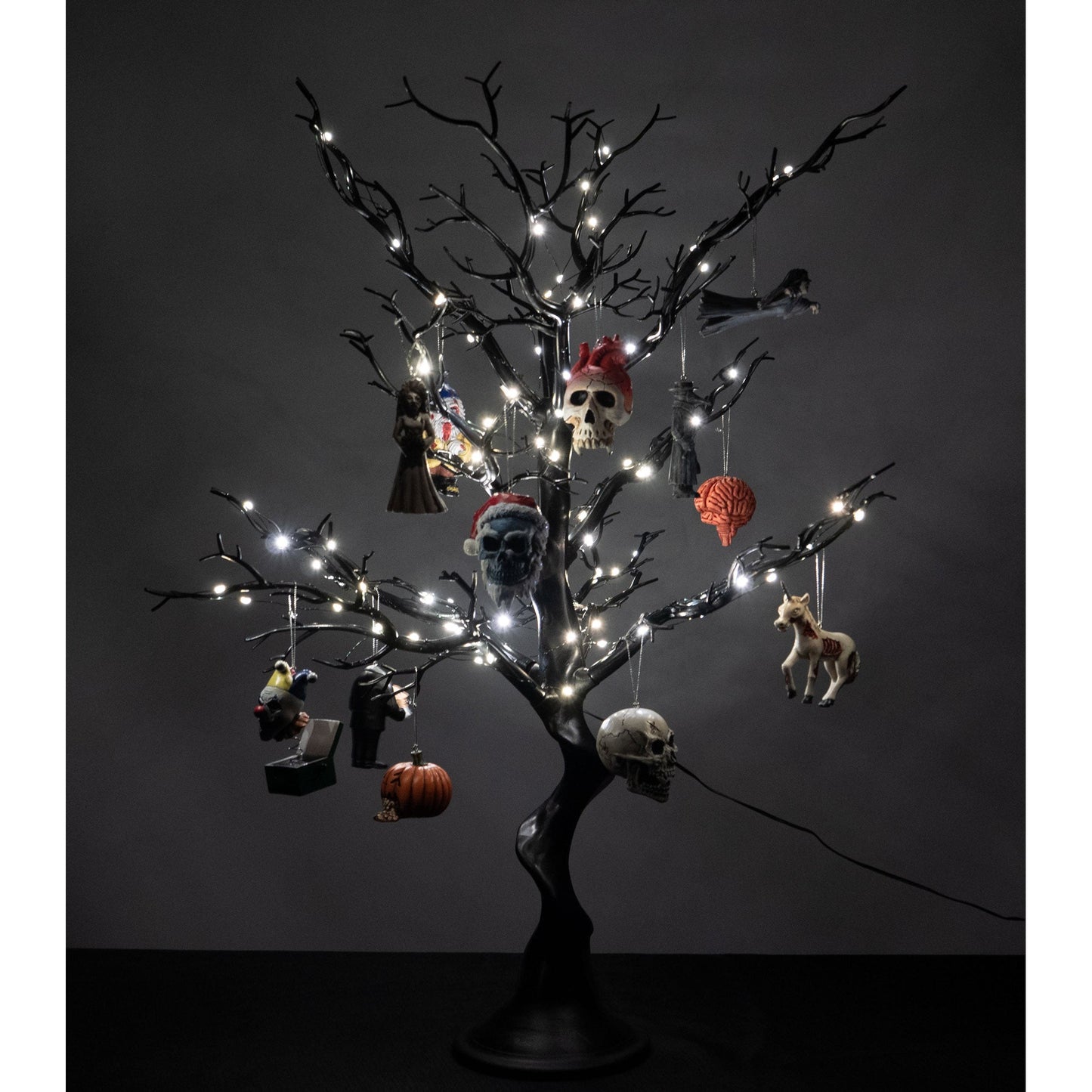 Horrornaments Tree - Gothic Halloween Display Tree - Horror Ornament Stand