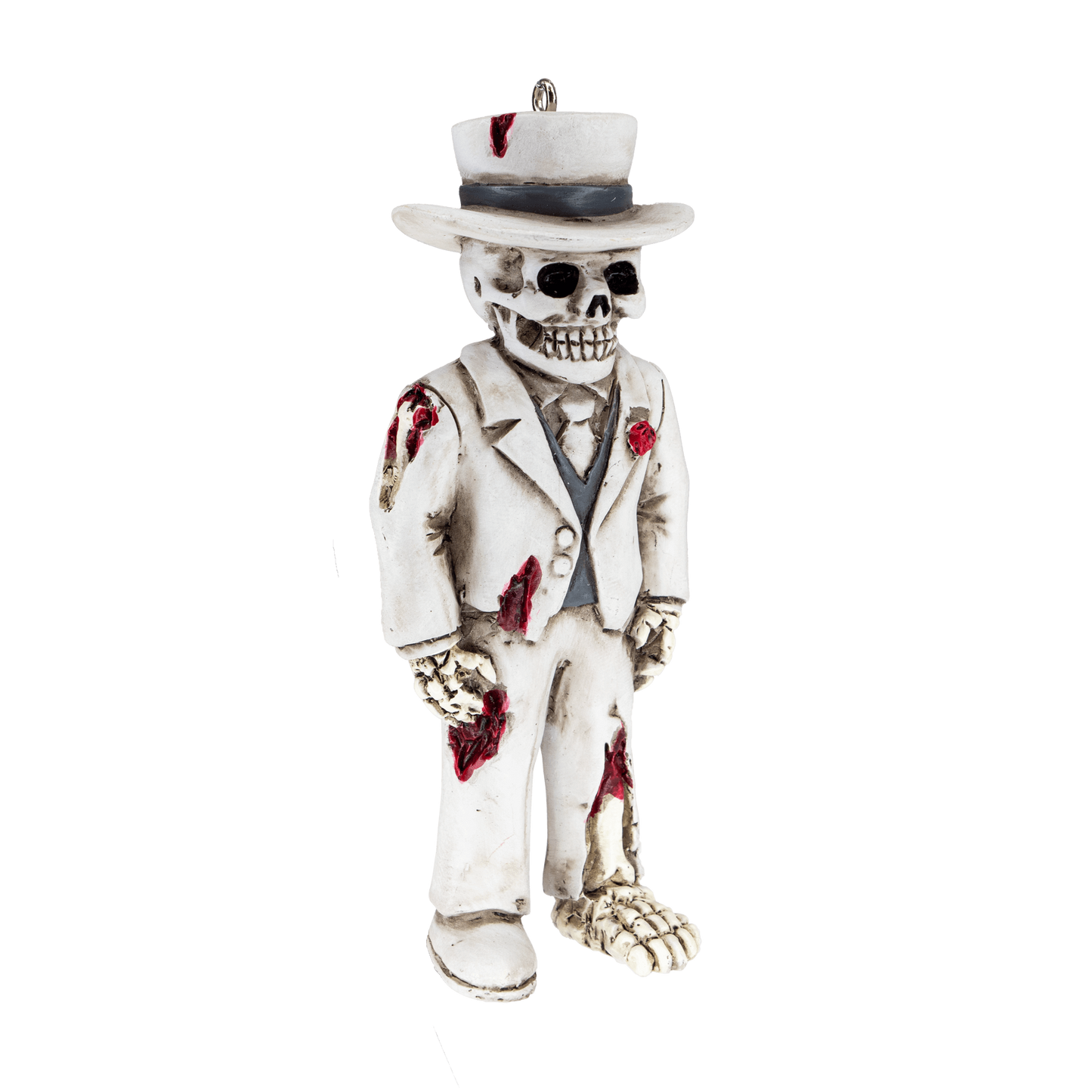 Ghostly Groom Halloween Ornament - Gothic Wedding Decoration - Zombie Bride Groom
