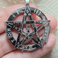 Solomonic Pentagram Tetragrammaton Occult Necklace Stainless Steel Pendant 22"