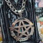 Solomonic Pentagram Tetragrammaton Occult Necklace Stainless Steel Pendant 22"