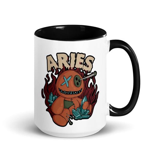Aries Voodoo Doll Mug – Goth Accessory for Night Dominance -  - Mug