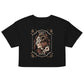 Aries Zodiac Crop Top - Goth T-Shirt for Night Dominance & Dark Rituals