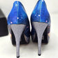 Unicorn Platform Heels with Glitter Sole & Graphic Faux Leather