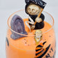 Artisan One Moon Flame Dont Drink & Fly Wine Glass Candle Cinnamon Apple Orange 18oz