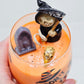 Artisan One Moon Flame Dont Drink & Fly Wine Glass Candle Cinnamon Apple Orange 18oz
