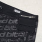 Black Denim Wrap Skirt With Attached Pocket Clip Belt Closure -  - Skirts