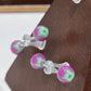 Painful Pleasures Striped 14G Surgical Steel Nipple Rings Set of 3