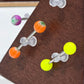 Painful Pleasures Striped 14G Surgical Steel Nipple Rings Set of 3