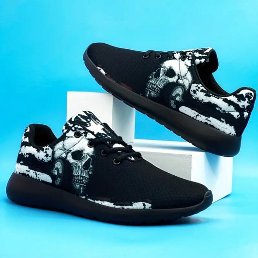 Men's Gothic Sneakers | Dark Elegance in Every Step - A Gothic Universe - Shoes